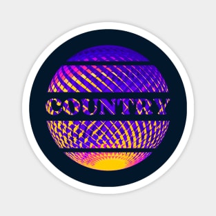 Country music disco ball Magnet